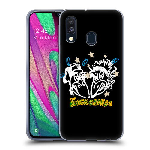 The Black Crowes Graphics Heads Soft Gel Case for Samsung Galaxy A40 (2019)