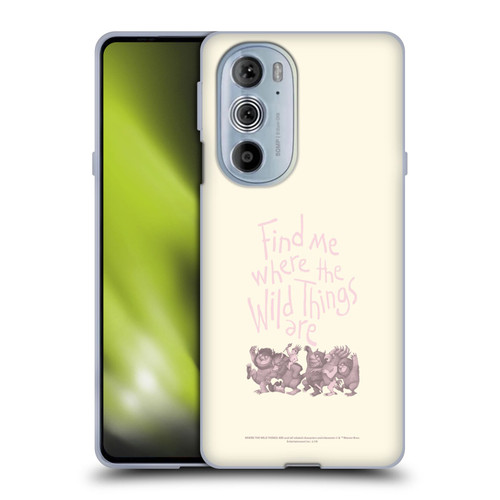 Where the Wild Things Are Literary Graphics Find Me Soft Gel Case for Motorola Edge X30