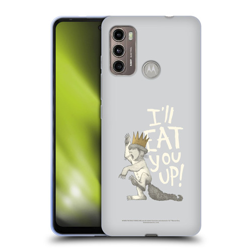 Where the Wild Things Are Literary Graphics Eat You Up Soft Gel Case for Motorola Moto G60 / Moto G40 Fusion