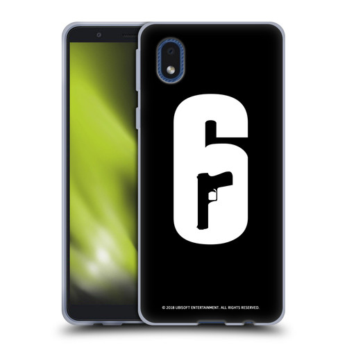 Tom Clancy's Rainbow Six Siege Logos Black And White Soft Gel Case for Samsung Galaxy A01 Core (2020)