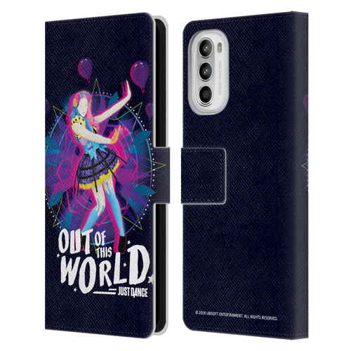 Just Dance Artwork Compositions Out Of This World Leather Book Wallet Case Cover For Motorola Moto G52