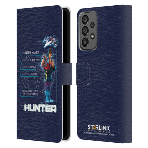 Starlink Battle for Atlas Character Art Hunter Leather Book Wallet Case Cover For Samsung Galaxy A73 5G (2022)