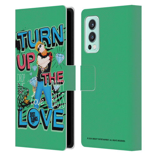 Just Dance Artwork Compositions Drop The Beat Leather Book Wallet Case Cover For OnePlus Nord 2 5G