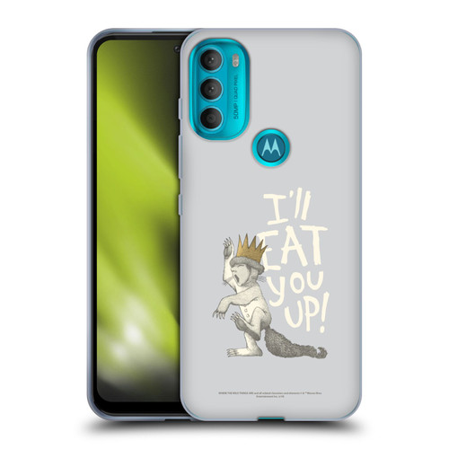 Where the Wild Things Are Literary Graphics Eat You Up Soft Gel Case for Motorola Moto G71 5G