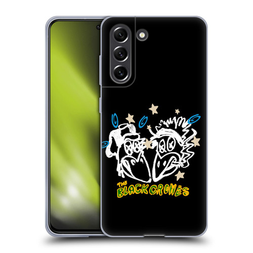 The Black Crowes Graphics Heads Soft Gel Case for Samsung Galaxy S21 FE 5G