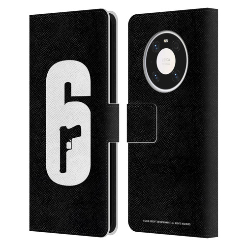 Tom Clancy's Rainbow Six Siege Logos Black And White Leather Book Wallet Case Cover For Huawei Mate 40 Pro 5G