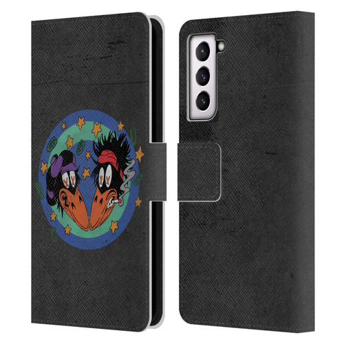 The Black Crowes Graphics Distressed Leather Book Wallet Case Cover For Samsung Galaxy S21 5G