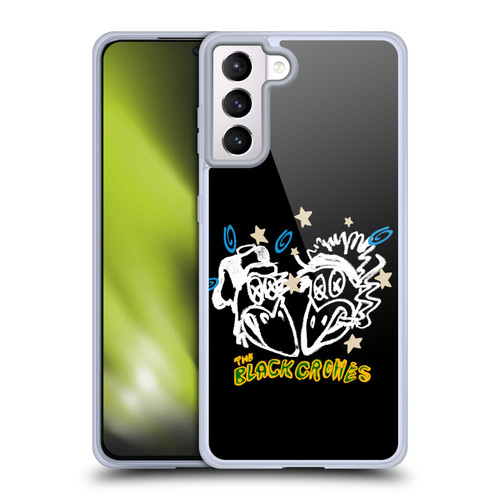 The Black Crowes Graphics Heads Soft Gel Case for Samsung Galaxy S21+ 5G