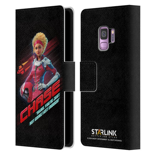 Starlink Battle for Atlas Character Art Calisto Chase Da Silva Leather Book Wallet Case Cover For Samsung Galaxy S9