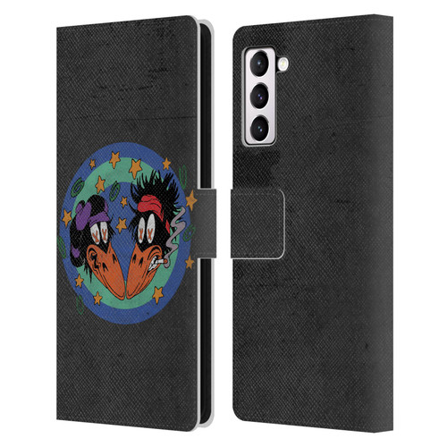 The Black Crowes Graphics Distressed Leather Book Wallet Case Cover For Samsung Galaxy S21+ 5G