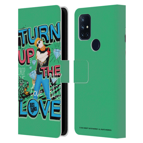 Just Dance Artwork Compositions Drop The Beat Leather Book Wallet Case Cover For OnePlus Nord N10 5G