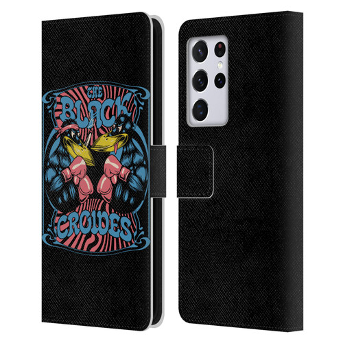 The Black Crowes Graphics Boxing Leather Book Wallet Case Cover For Samsung Galaxy S21 Ultra 5G