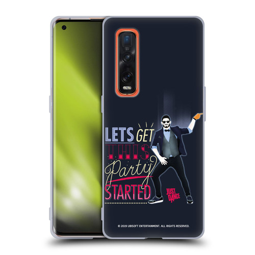 Just Dance Artwork Compositions Party Started Soft Gel Case for OPPO Find X2 Pro 5G