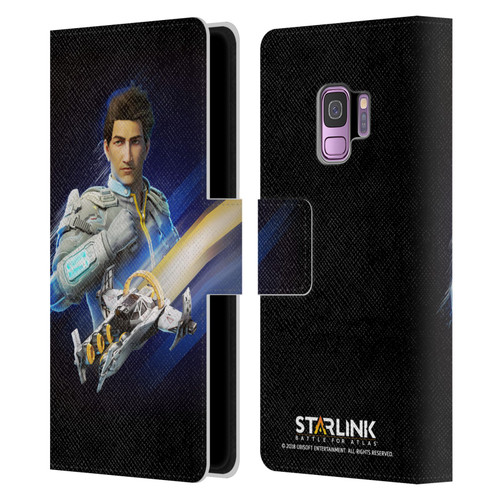 Starlink Battle for Atlas Character Art Mason Arana Leather Book Wallet Case Cover For Samsung Galaxy S9