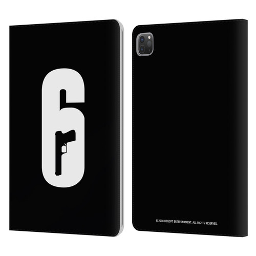 Tom Clancy's Rainbow Six Siege Logos Black And White Leather Book Wallet Case Cover For Apple iPad Pro 11 2020 / 2021 / 2022