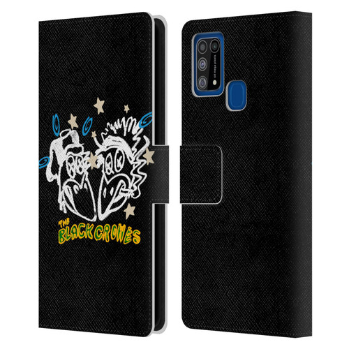 The Black Crowes Graphics Heads Leather Book Wallet Case Cover For Samsung Galaxy M31 (2020)