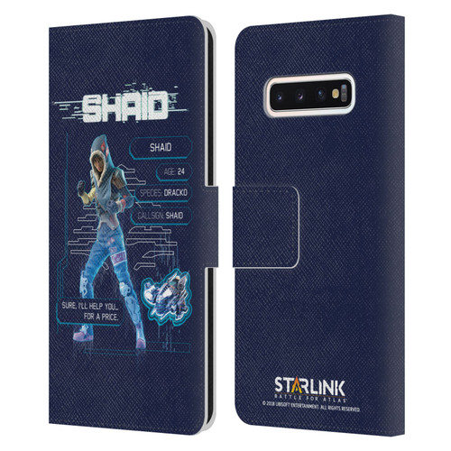 Starlink Battle for Atlas Character Art Shaid 2 Leather Book Wallet Case Cover For Samsung Galaxy S10