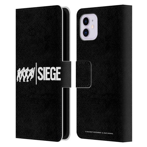 Tom Clancy's Rainbow Six Siege Logos Attack Leather Book Wallet Case Cover For Apple iPhone 11