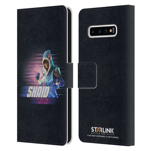 Starlink Battle for Atlas Character Art Shaid Leather Book Wallet Case Cover For Samsung Galaxy S10+ / S10 Plus