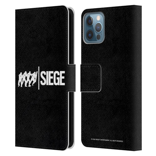 Tom Clancy's Rainbow Six Siege Logos Attack Leather Book Wallet Case Cover For Apple iPhone 12 / iPhone 12 Pro