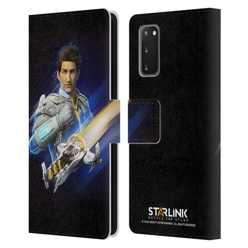 Starlink Battle for Atlas Character Art Mason Arana Leather Book Wallet Case Cover For Samsung Galaxy S20 / S20 5G