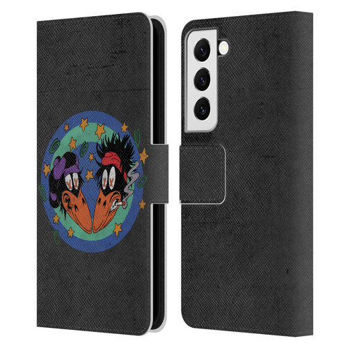 The Black Crowes Graphics Distressed Leather Book Wallet Case Cover For Samsung Galaxy S22 5G