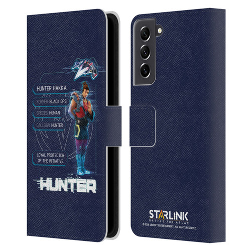 Starlink Battle for Atlas Character Art Hunter Leather Book Wallet Case Cover For Samsung Galaxy S21 FE 5G