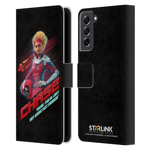 Starlink Battle for Atlas Character Art Calisto Chase Da Silva Leather Book Wallet Case Cover For Samsung Galaxy S21 FE 5G