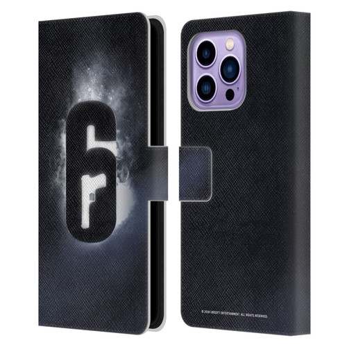 Tom Clancy's Rainbow Six Siege Logos Glow Leather Book Wallet Case Cover For Apple iPhone 14 Pro Max
