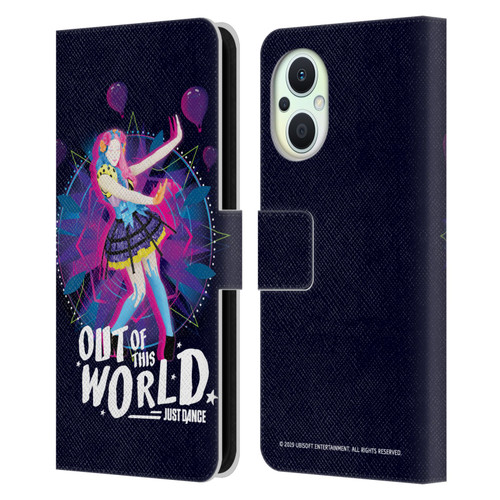 Just Dance Artwork Compositions Out Of This World Leather Book Wallet Case Cover For OPPO Reno8 Lite