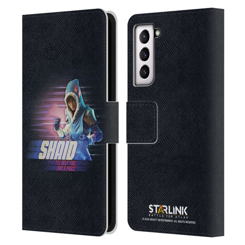 Starlink Battle for Atlas Character Art Shaid Leather Book Wallet Case Cover For Samsung Galaxy S21 5G