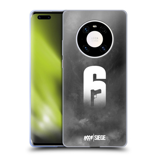 Tom Clancy's Rainbow Six Siege Logo Art Smoke Soft Gel Case for Huawei Mate 40 Pro 5G