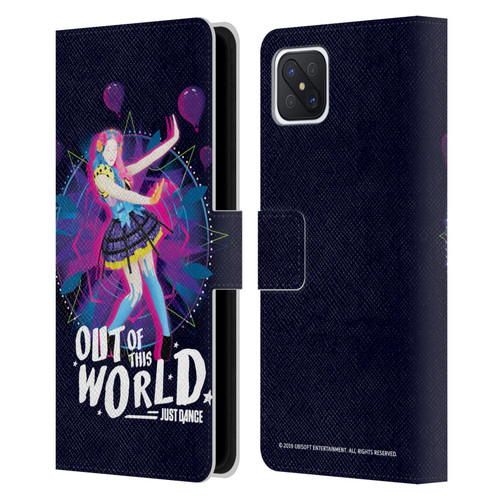 Just Dance Artwork Compositions Out Of This World Leather Book Wallet Case Cover For OPPO Reno4 Z 5G
