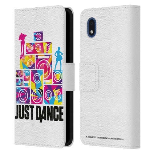 Just Dance Artwork Compositions Silhouette 4 Leather Book Wallet Case Cover For Samsung Galaxy A01 Core (2020)