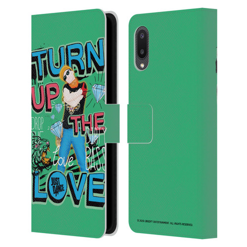 Just Dance Artwork Compositions Drop The Beat Leather Book Wallet Case Cover For Samsung Galaxy A02/M02 (2021)