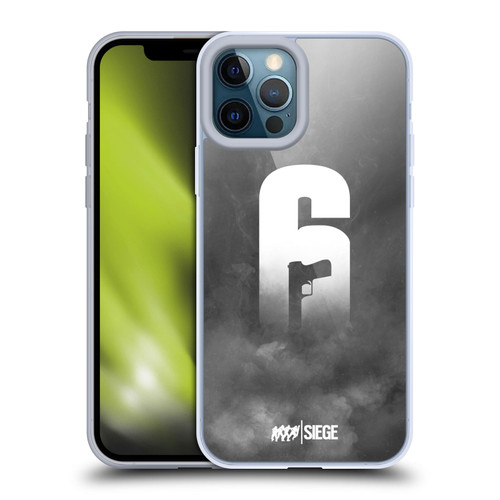 Tom Clancy's Rainbow Six Siege Logo Art Smoke Soft Gel Case for Apple iPhone 12 Pro Max