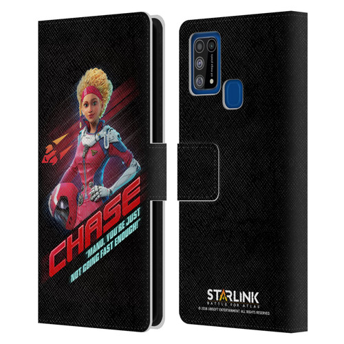 Starlink Battle for Atlas Character Art Calisto Chase Da Silva Leather Book Wallet Case Cover For Samsung Galaxy M31 (2020)