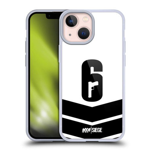 Tom Clancy's Rainbow Six Siege Logo Art Esport Jersey Soft Gel Case for Apple iPhone 13 Mini