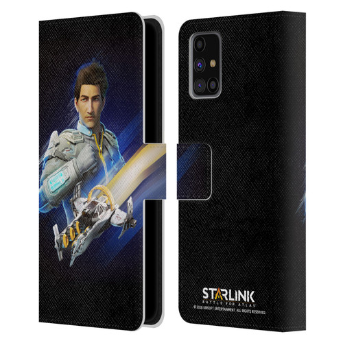 Starlink Battle for Atlas Character Art Mason Arana Leather Book Wallet Case Cover For Samsung Galaxy M31s (2020)
