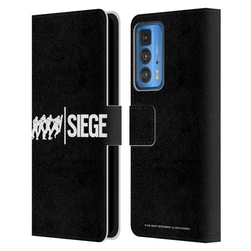Tom Clancy's Rainbow Six Siege Logos Attack Leather Book Wallet Case Cover For Motorola Edge 20 Pro
