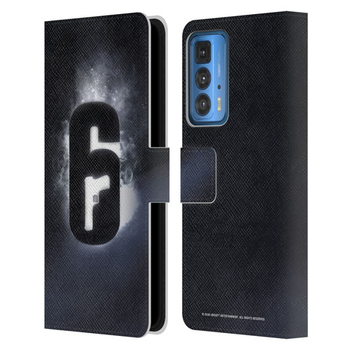 Tom Clancy's Rainbow Six Siege Logos Glow Leather Book Wallet Case Cover For Motorola Edge 20 Pro