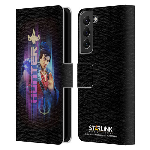 Starlink Battle for Atlas Character Art Hunter Hakka Leather Book Wallet Case Cover For Samsung Galaxy S22+ 5G