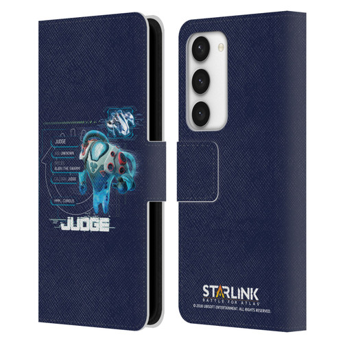 Starlink Battle for Atlas Character Art Judge 2 Leather Book Wallet Case Cover For Samsung Galaxy S23 5G