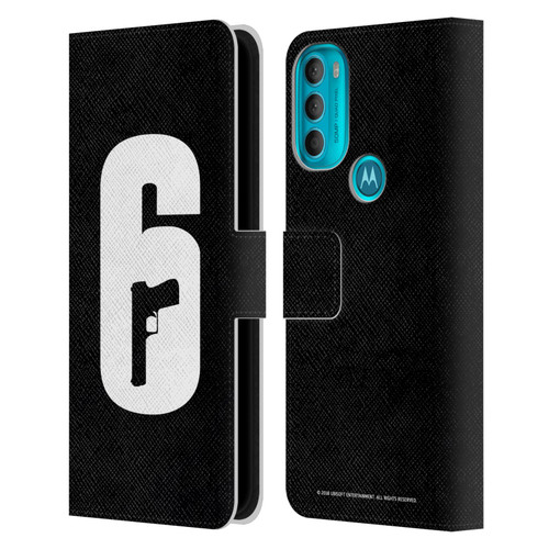 Tom Clancy's Rainbow Six Siege Logos Black And White Leather Book Wallet Case Cover For Motorola Moto G71 5G
