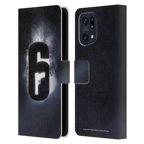 Tom Clancy's Rainbow Six Siege Logos Glow Leather Book Wallet Case Cover For OPPO Find X5