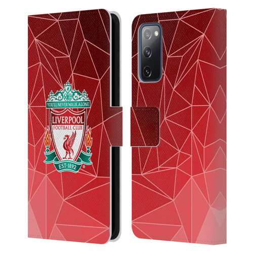 Liverpool Football Club Crest & Liverbird 2 Geometric Leather Book Wallet Case Cover For Samsung Galaxy S20 FE / 5G