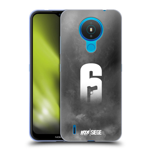 Tom Clancy's Rainbow Six Siege Logo Art Smoke Soft Gel Case for Nokia 1.4