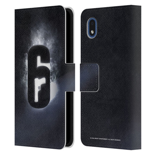 Tom Clancy's Rainbow Six Siege Logos Glow Leather Book Wallet Case Cover For Samsung Galaxy A01 Core (2020)