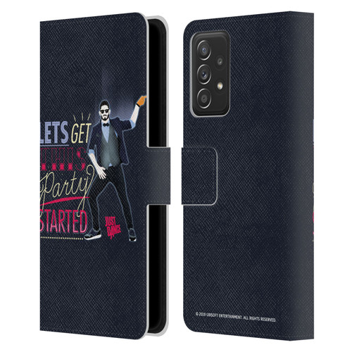 Just Dance Artwork Compositions Party Started Leather Book Wallet Case Cover For Samsung Galaxy A52 / A52s / 5G (2021)