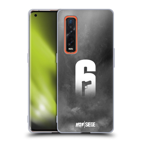 Tom Clancy's Rainbow Six Siege Logo Art Smoke Soft Gel Case for OPPO Find X2 Pro 5G